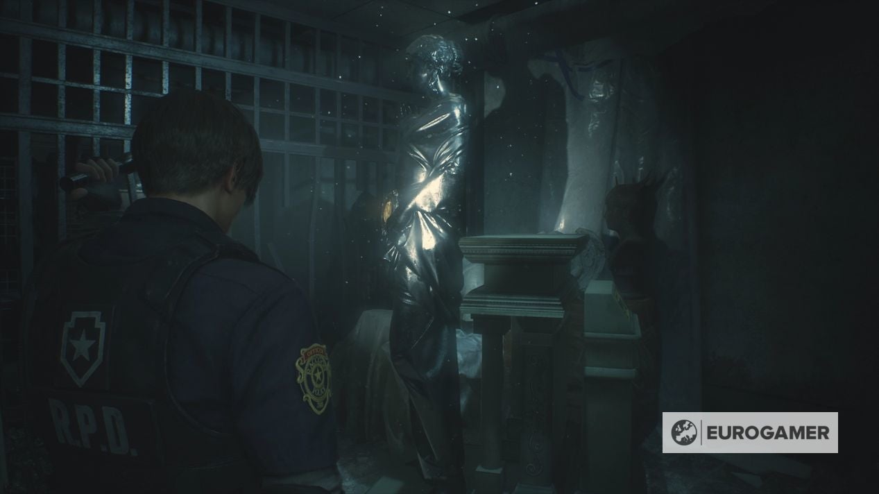 Resident Evil 2 Medallion statue locations and Lion, Unicorn and